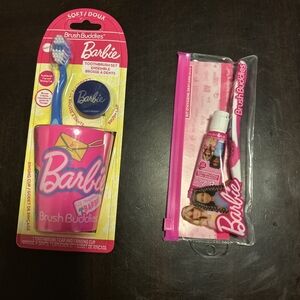 Barbie Pink Toothbrush Set with Case